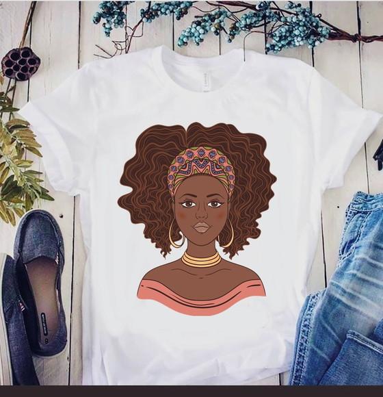 Camiseta Feminina Afro