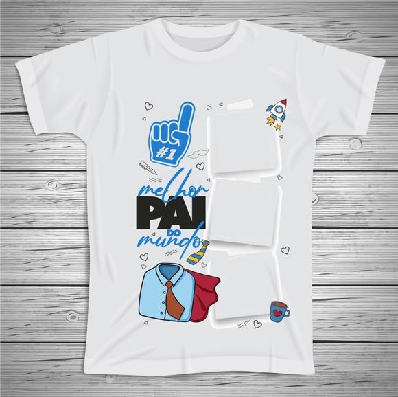 Camiseta Dia dos Pais Personalizada com Foto