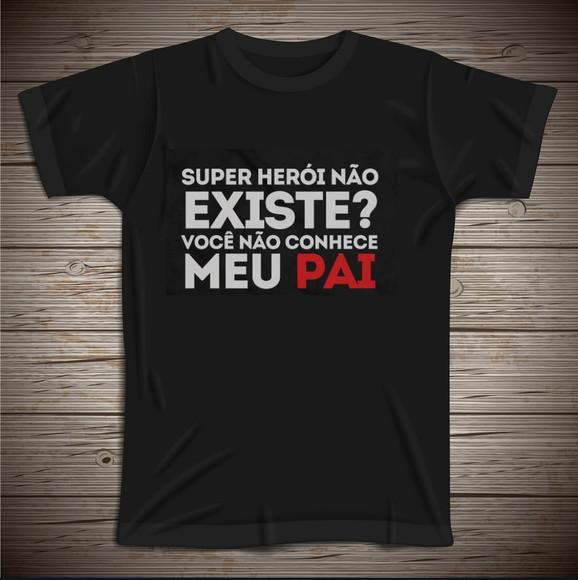 Camiseta Pai Super Herói