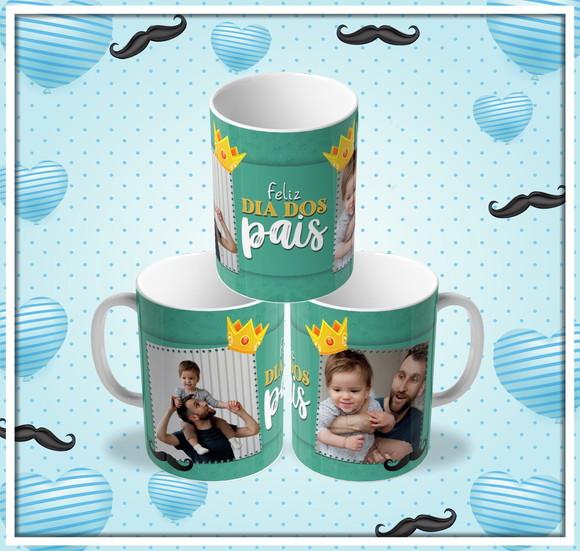 Caneca Feliz Dia dos Pais com foto