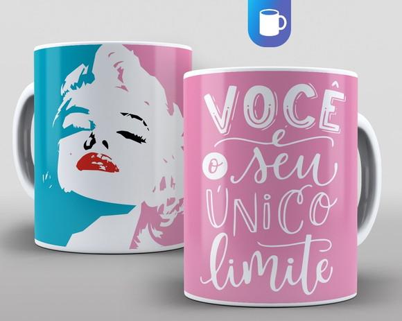Caneca Porcelana Marilyn Monroe