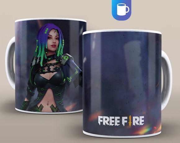 Caneca Porcelana Free Fire