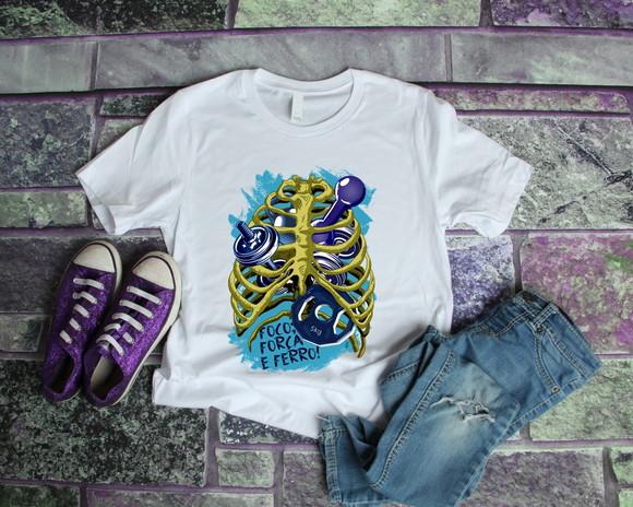 Camiseta Foco Força e Ferro