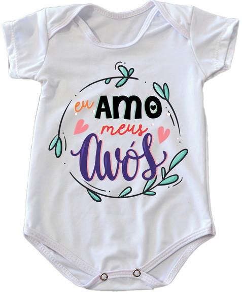 Body Infantil Amo Meus Avós