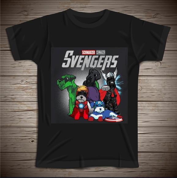 Camiseta Schnauzer Avengers