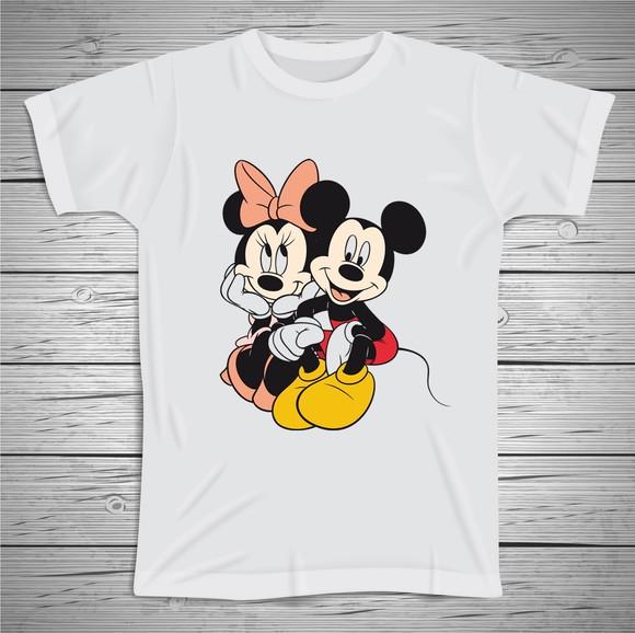 Camiseta Mickey e Minnie
