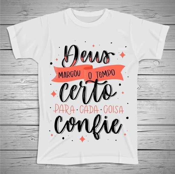 Camiseta Deus Marcou seu Tempo