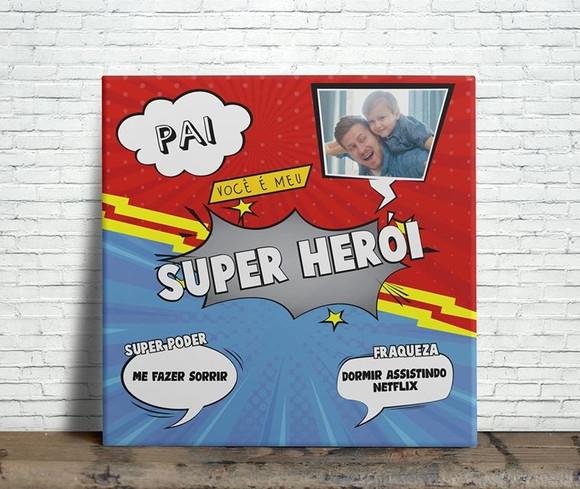 Azulejo Pai Super Heroi