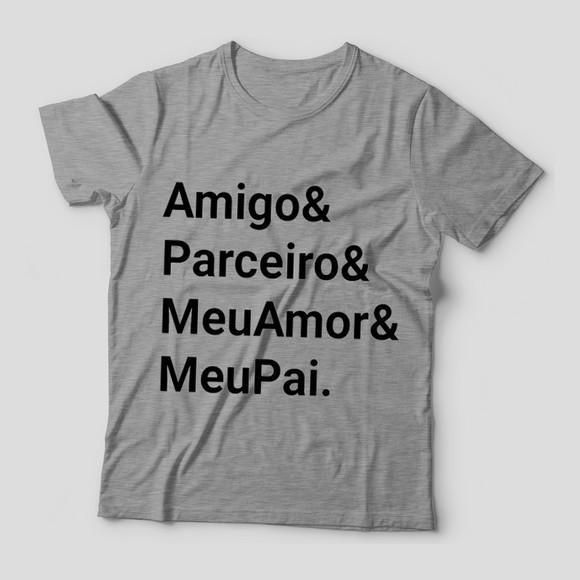 Camiseta Dia dos Pais Amigo Parceiro
