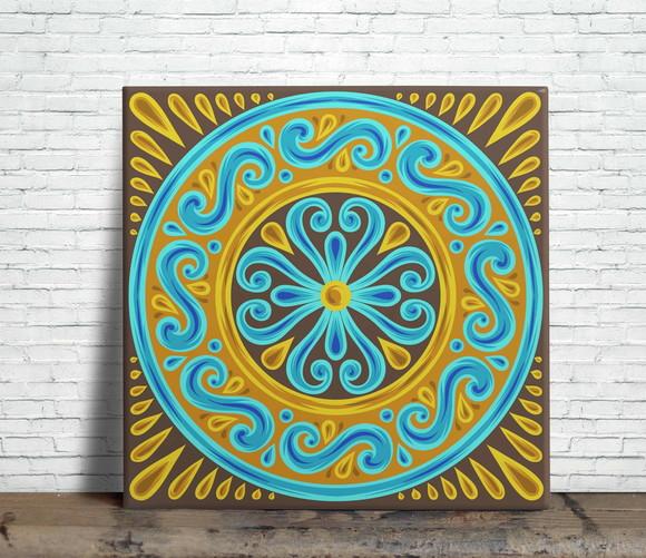 Azulejo Decorativo Mandala