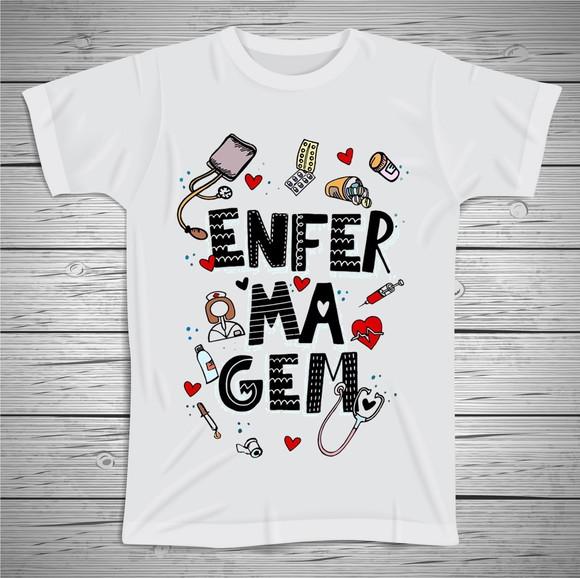 Camiseta Profissão Enfermagem