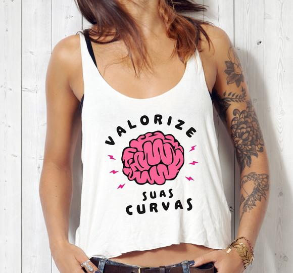 Blusa Cropped Valorize Suas Curvas