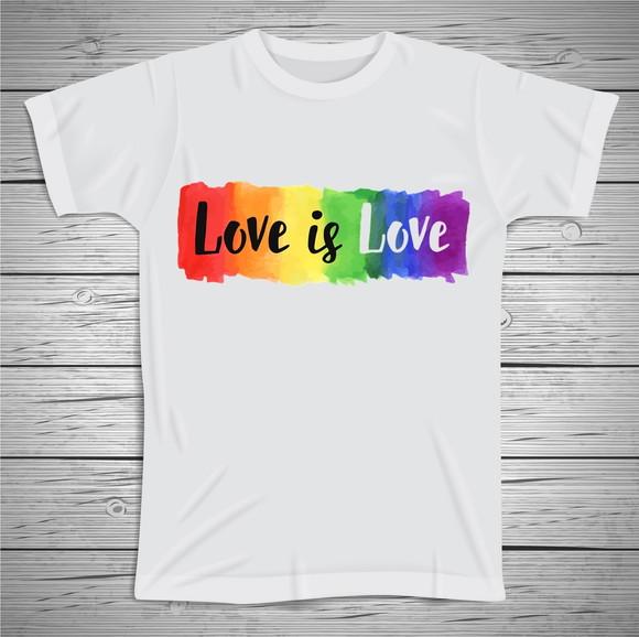Camiseta LGBTQ Love is Love