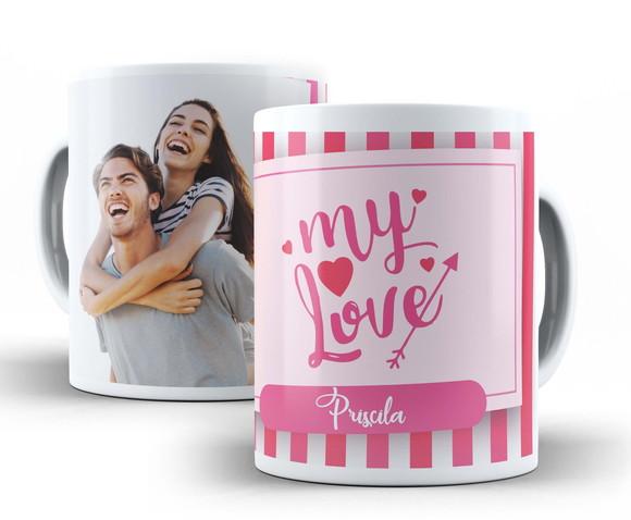 Caneca Dia dos Namorados My Love com Foto