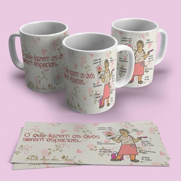Caneca Porcelana Avó