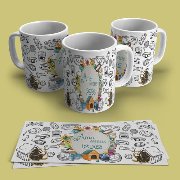 Caneca Amo Meus Pets