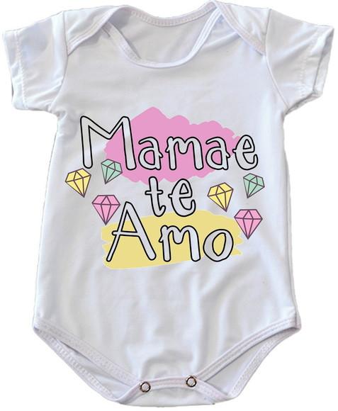 Body Infantil Mamãe Te Amo