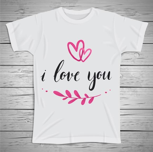 Camiseta Dia dos Namorados I Love You
