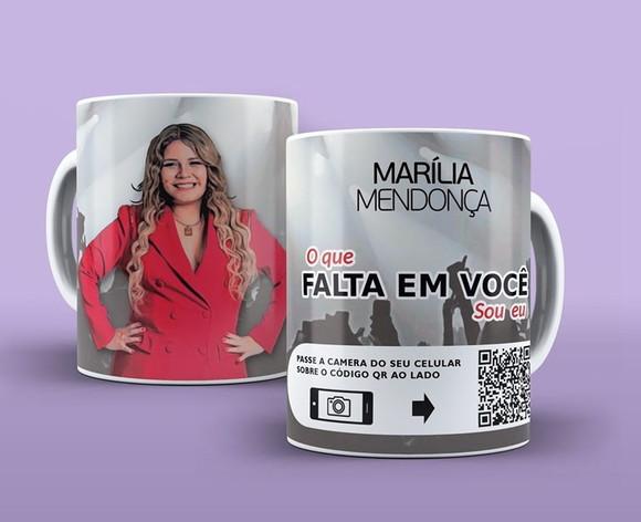 Caneca Marília Mendonça com QR CODE