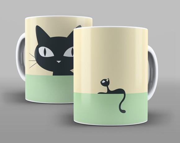 Caneca Gatinho Preto