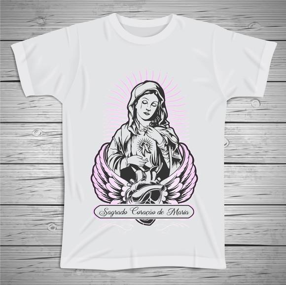 Camiseta Sagrado Coração de Maria