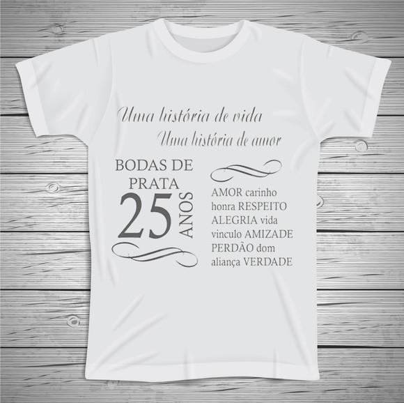 Camiseta Bodas de Prata