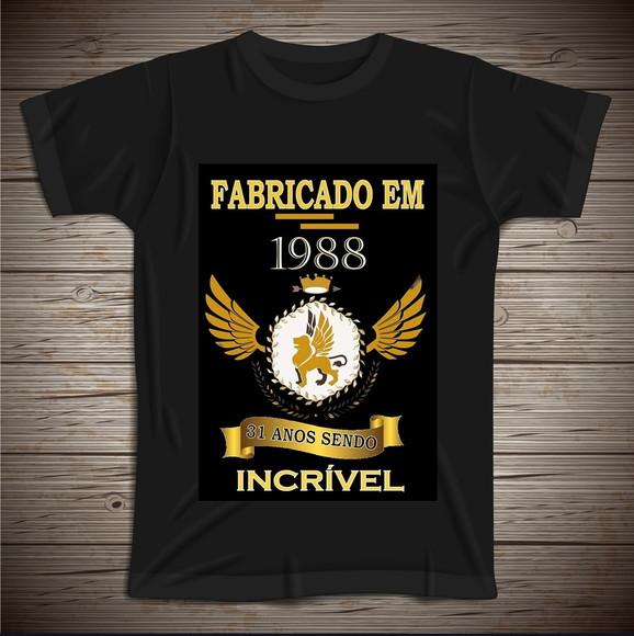 Camiseta Fabricado em 1988