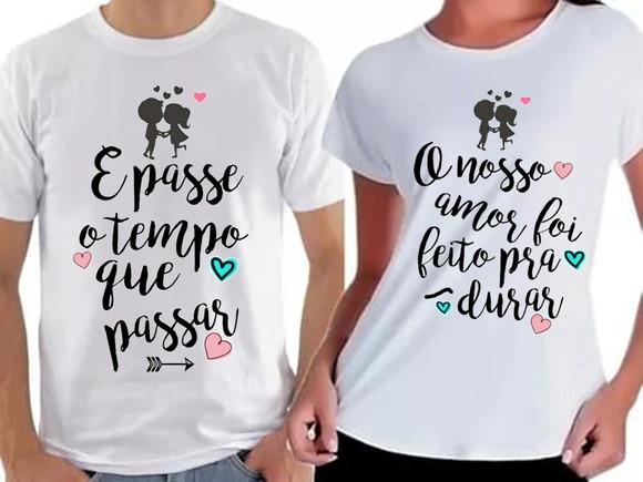 Kit Namorados Camiseta E Passe o Tempo