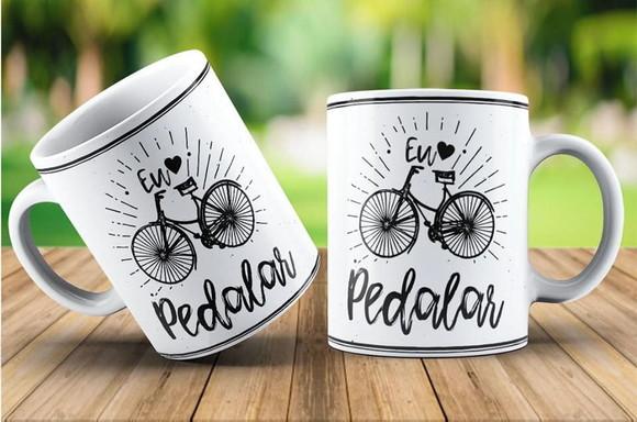 Caneca Eu Amo Pedalar