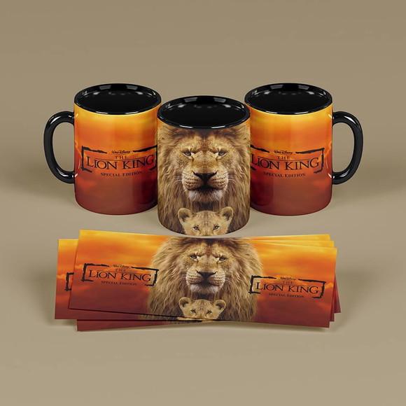 Caneca Porcelana Rei Leão