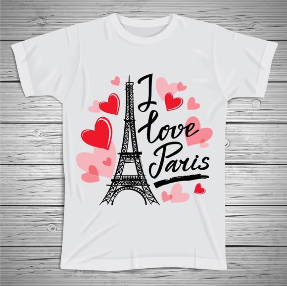 Camiseta I Love Paris