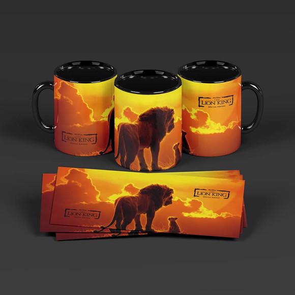 Caneca Porcelana Rei Leão