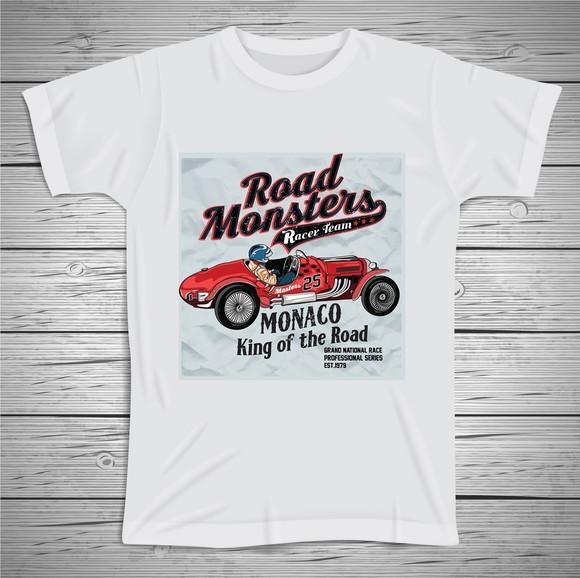 Camiseta Road Monsters