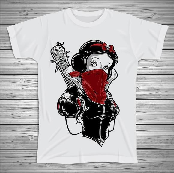 Camiseta Hard Branca de Neve