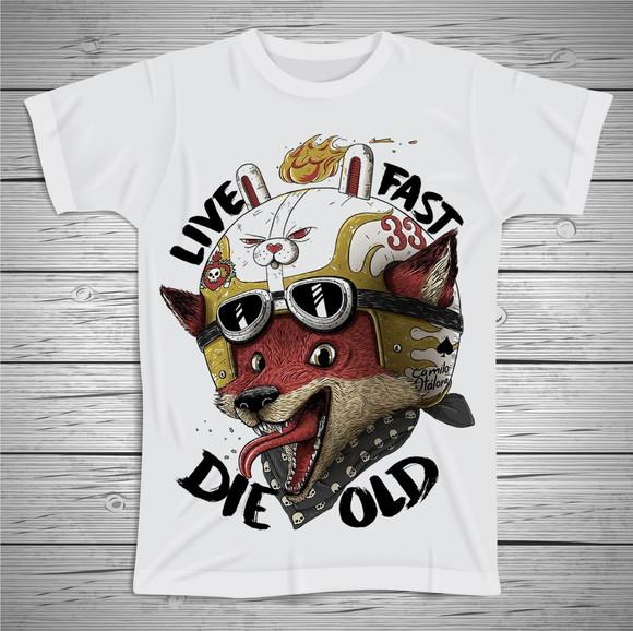 Camiseta Infantil Live Fast