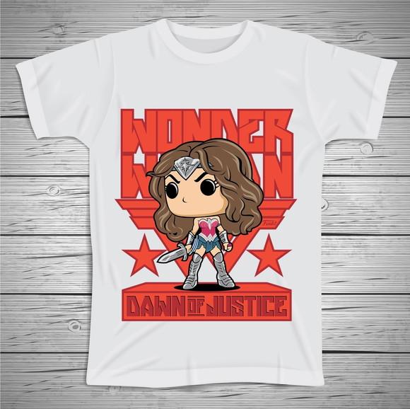 Camiseta Mascote Mulher Maravilha