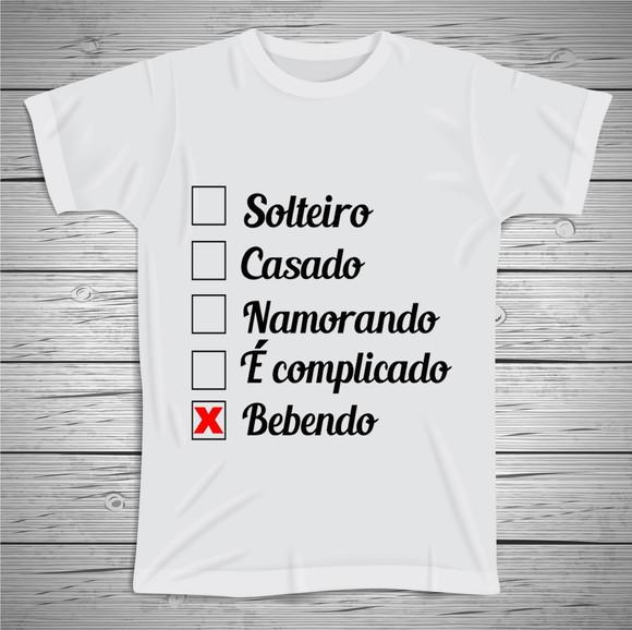 Camiseta Divertida Bebendo