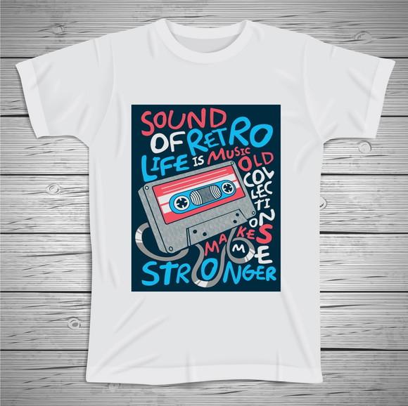 Camiseta Retrô Music