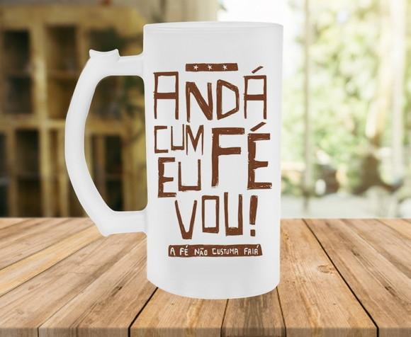 Caneca de chopp Anda Com Fé