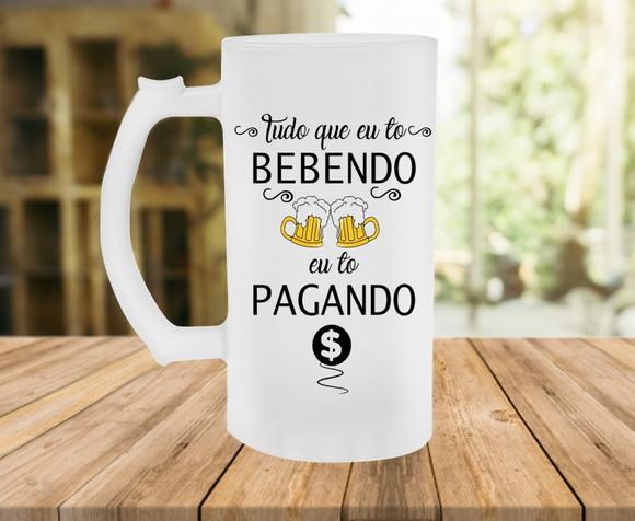 Caneca de chopp Tudo Que To Bebendo