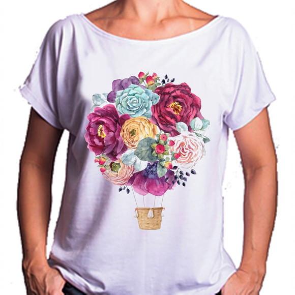 Camiseta Bata Floral