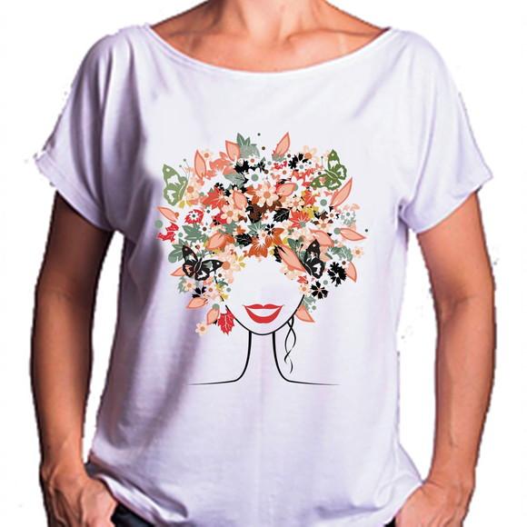 Camiseta Bata Floral