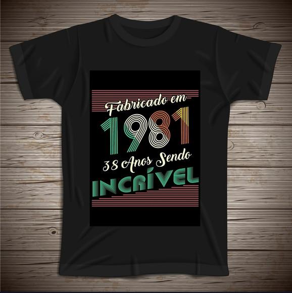 Camiseta Fabricado em 1981