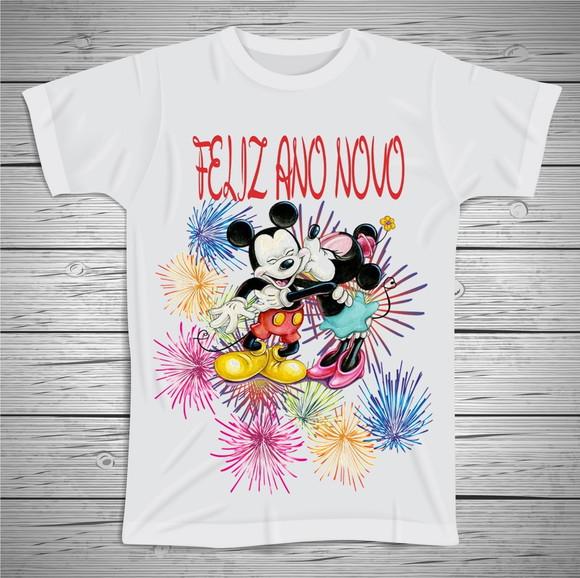 Camiseta Ano Novo Mickey