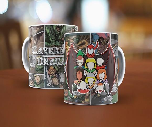 Caneca Porcelana Caverna do Dragão
