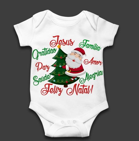 Body Infantil Feliz Natal