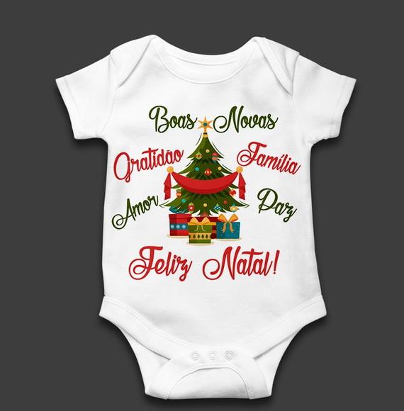 Body Infantil Feliz Natal
