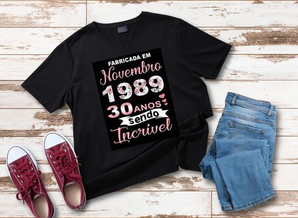 Camiseta Fabricada em 1989