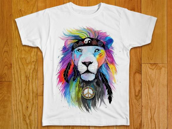 Camiseta Leão Peace