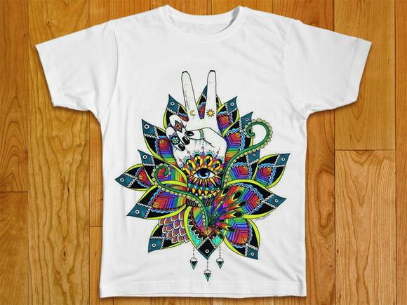 Camiseta Feminina Mandala